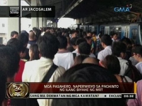 24 Oras: Kableng tinamaan ng kidlat, dahilan ng panibagong aberya sa MRT