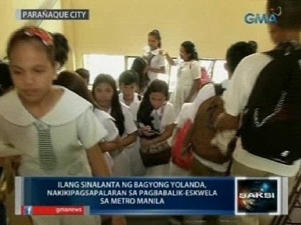 Ilang sinalanta ng bagyong Yolanda, nakikipagsapalaran sa pagbabalik-eskwela sa Metro Manila