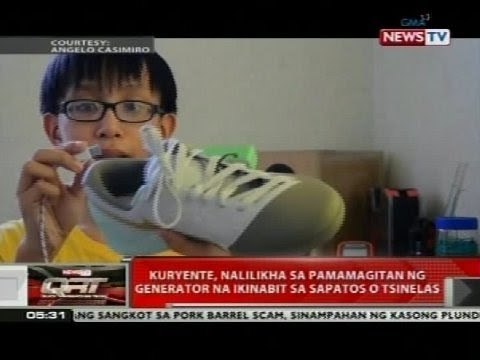 Kuryente, nalilikha sa pamamagitan ng generator na ikinabit sa sapatos o tsinelas