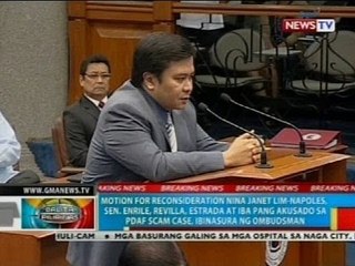 BP: Motion for reconsideration ng mga akusado sa PDAF scam, ibinasura ng Ombudsman