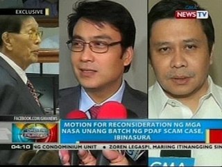 Motion for reconsideration ng mga nasa unang batch ng PDAF scam case, ibinasura