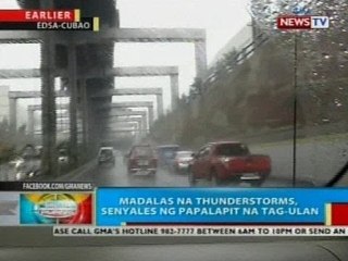 BP: Pagasa: Madalas na thunderstorms, senyales ng papalapit na tag-ulan