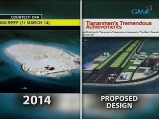 Saksi: Military base, itatayo umano ng China sa Mabini Reef
