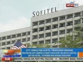 NTG: Atty. Macalintal, 'di umano binigyan ng senior citizen's discount ng Sofitel