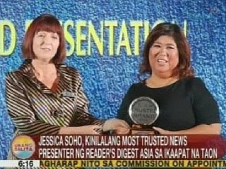 UB: Jessica Soho, kinilalang most trusted news presenter ng Reader's Digest Asia