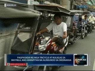 Pagpasada ng mga tricycle at kuliglig sa Maynila, mas hihigpitan na alinsunod sa ordinansa