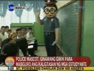 UB: Police mascot, ginawang gimik para masiguro ang kaligtasan ng mga estudyante