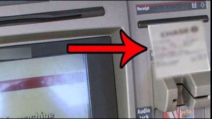 احذر بعد اليوم من أن تستلم وصلاً من ماكينة الصراف الآلي !