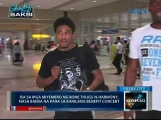 SAKSI: Isa sa miyembro ng Bone Thugs-N-Harmony, nasa bansa na para sa kanilang benefit concert