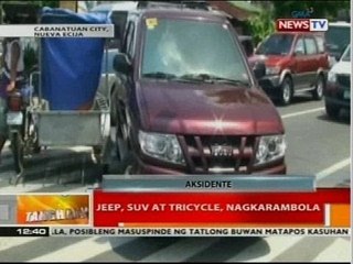 BT: Jeep, SUV, tricycle, nagkarambola