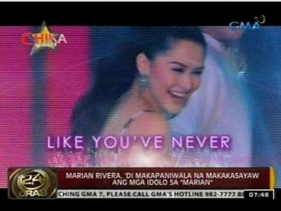 24 Oras: Marian Rivera, 'di makapaniwala na makakasayaw ang mga idolo sa "Marian"