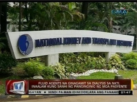 Fluid agents na ginagamit sa dialysis sa NKTI, inaalam kung sanhi ng panginginig ng mga pasyente