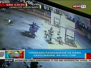 BP: Tangkang pagnanakaw sa isang gasolinahan sa Laoag City, na-huli cam