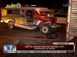 24 Oras: Tsuper ng jeep na naka-disgrasya, sinampal ng operator
