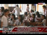 Pag-aaral ng wikang Filipino, tatanggalin na sa General Education Curriculum ng kolehiyo sa 2016