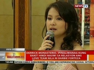 Derrick, ipinaliwanag kung bakit hindi nauwi sa relasyon ang love team nila ni Barbie