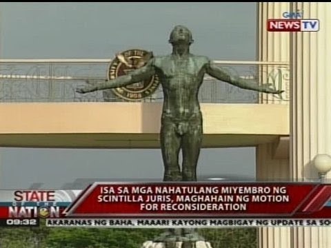 SONA: Isa sa mga nahatulang miyembro ng scintilla juris, maghahain ng motion for reconsideration