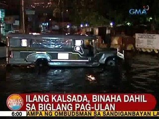 UB: Ilang kalsada sa Mandaluyong City, binaha dahil sa biglang pag-ulan