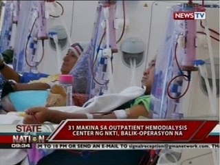 31 makina sa Outpatioent Hemodialysis Center ng NKTI, balik-operasyon na