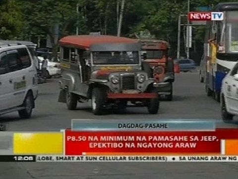 BT: P8.50 na minimum na pamasahe sa jeep, epektibo na ngayong araw