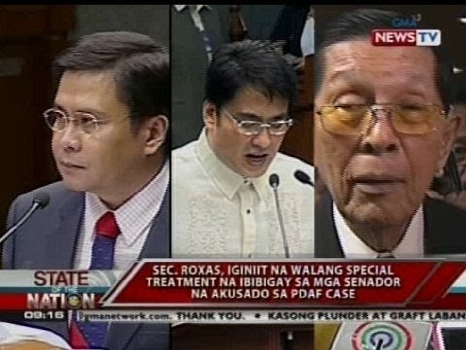 Sec. Roxas, iginiit na walang special treatment na ibibigay sa mga akusado sa PDAF case