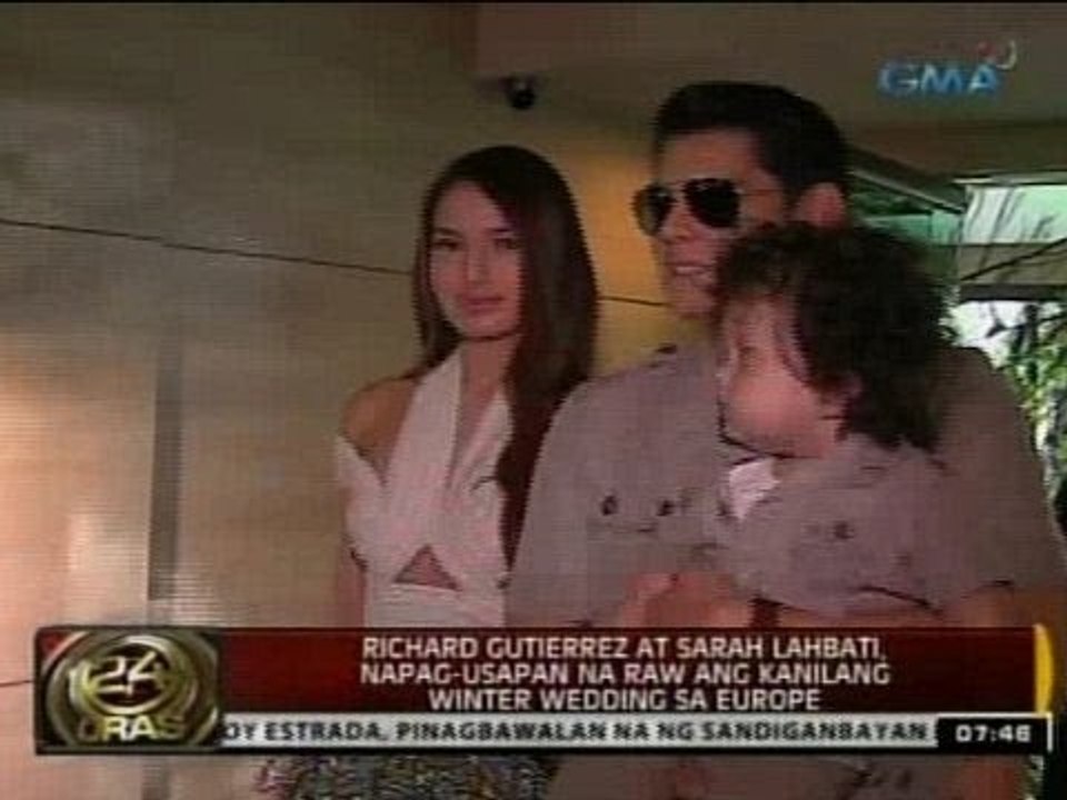 24 Oras: Richard at Sarah, napag-usapan na raw ang kanilang winter wedding sa Europe