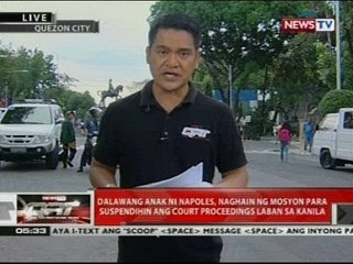 2 anak ni Napoles, naghain ng mosyon para suspendihin ang court proceedings laban sa kanila
