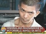 UB: Hinihinalang magnanakaw ng motorsiklo sa Caloocan, nahuli sa akto