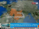 BP: Hindi bababa sa 100 residente, lumikas dahil sa engkwentro ng MNLF at MILF