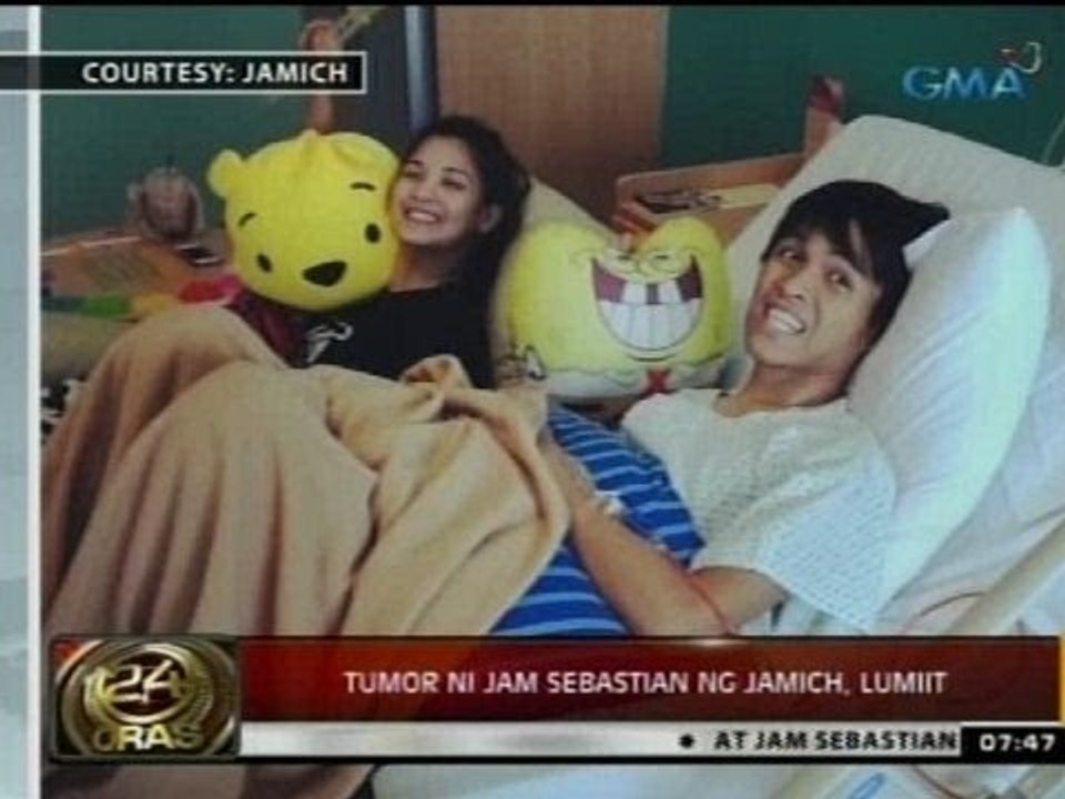 24 Oras: Tumor ni Jam Sebastian ng Jamich, lumiit