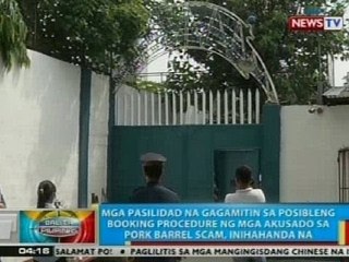 BP: Pasilidad na posibleng gamitin sa booking procedure ng mga akusado sa PDAF scam, inihahanda na