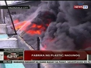 QRT: Nakakasulasok na amoy mula sa nasusunog na pabrika, may epekto sa kalusugan ng mga residente