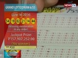 BP: Grand lotto draw jackpot, aabot sa mahigit P158-M