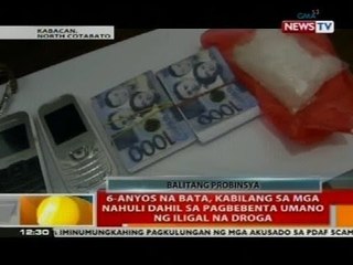 6-anyos na bata, kabilang sa mga nahuli dahil sa pagbebenta umano ng iligal na droga