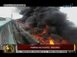 24 Oras: Ilang residente, hinika at naospital dahil sa usok sa nasunog na pabrika ng plastic