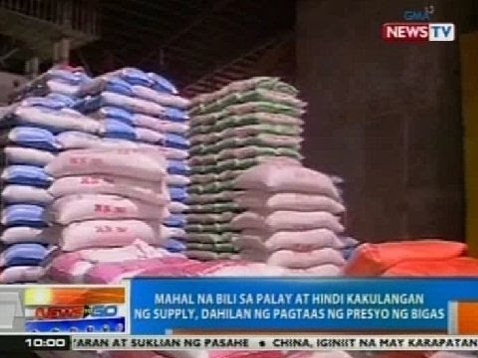 NTG: Mahal na bili sa palay at hindi kakulangan ng supply, dahilan ng pagtaas ng presyo ng bigas
