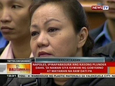 BT: Napoles, ipubapabasura ang kasong plunder
