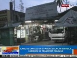 NTG: Ilang UV Express na biyaheng Bulacan-Maynila, lumahok sa transport caravan