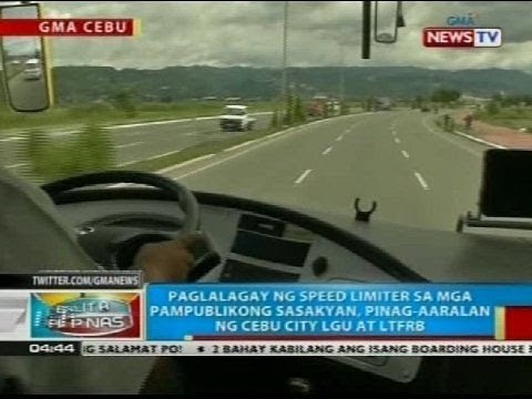 Paglalagay ng speed limiter sa mga pampublikong sasakyan, pinag-aaralan ng Cebu City LGU at LTFRB