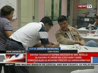 NTVL: Richard Cambe, sumasailalim sa booking process sa Sandiganbayan