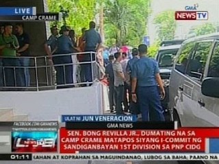 NTVL: Sen. Bong Revilla, dumating na sa Camp Crame