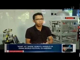 Science whiz kids sa Bocaue, nakaimbento sa robot na katuwang sa pamamahagi ng relief goods