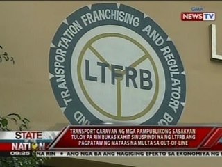 SONA: Transport caravan ng mga pampublikong sasakyan tuloy parin bukas
