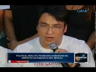 SAKSI: Political Analyst: Posibleng kumukuha ng simpatya sa publiko si Sen. Revilla