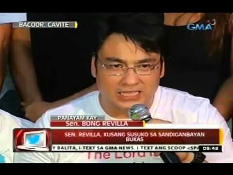 24Oras: Sen. Revilla, kusang susuko sa Sandiganbayan bukas