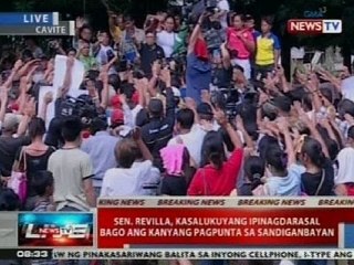 NTVL: Revilla, kasalukuyang ipinagdarasal bago ang kanyang pagpunta sa Sandiganbayan