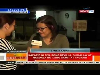 Kapatid ni Sen. Revilla, dumalaw at nagdala ng ilang gamit at pagkain