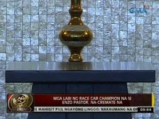 24 Oras: Labi ng race car champion na si Enzo Pastor, na-cremate na