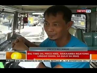 Big-time oil price hike, nakaamba ngayong linggo dahil sa gulo sa Iraq