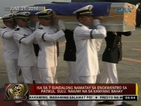 24 Oras: Sundalong namatay sa engkwentro sa Patikul, Sulu, naiuwi na sa kanyang bahay